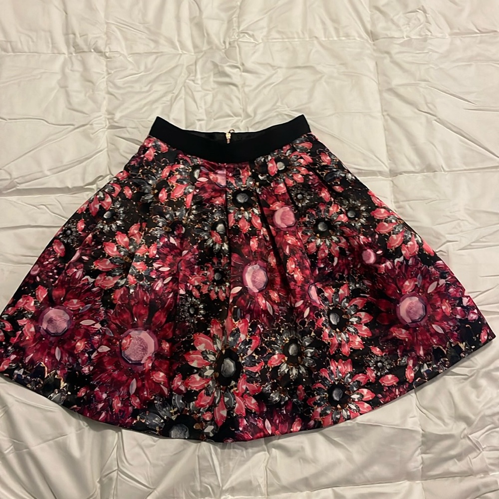 Ted Baker London Jewel Puff Tebal Skirt Pockets Size 0